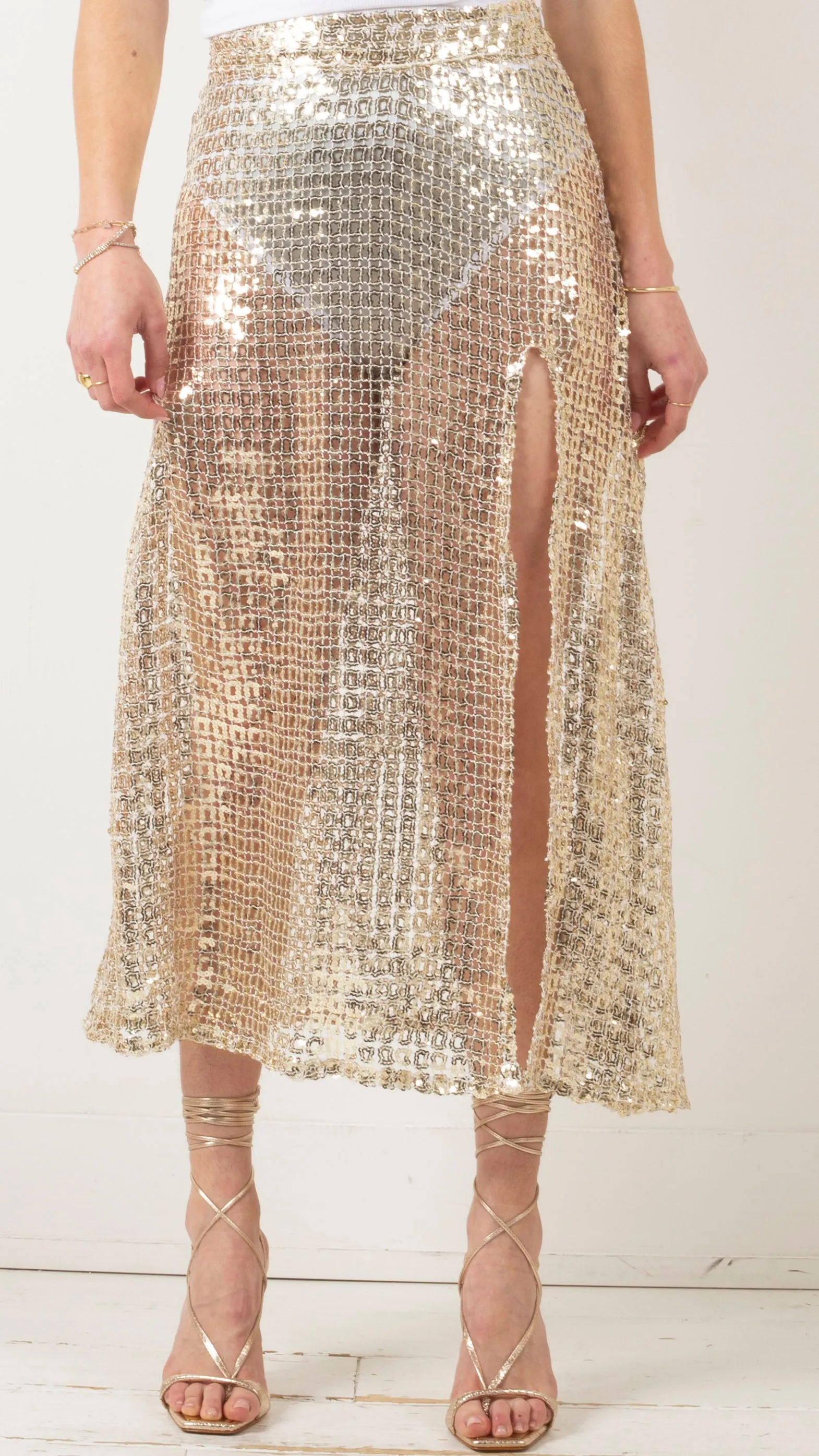 Wren Skirt - Gold Square